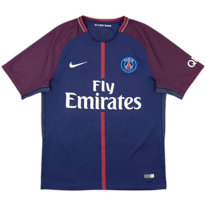 2017-18 Paris Saint-Germain Home Shirt Di Maria #11 - 8/10 - (M)