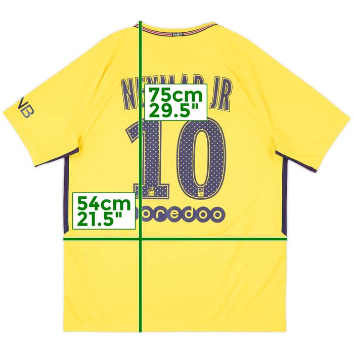 2017-18 Paris Saint-Germain Away Shirt Neymar Jr #10 - 9/10 - (L)