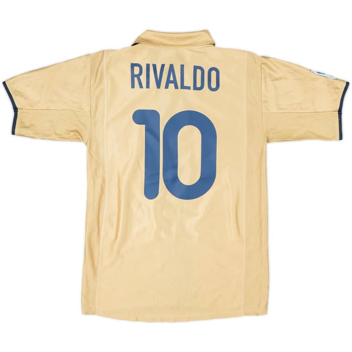 2001-03 Barcelona Away Shirt Rivaldo #10 - 8/10 - (S)