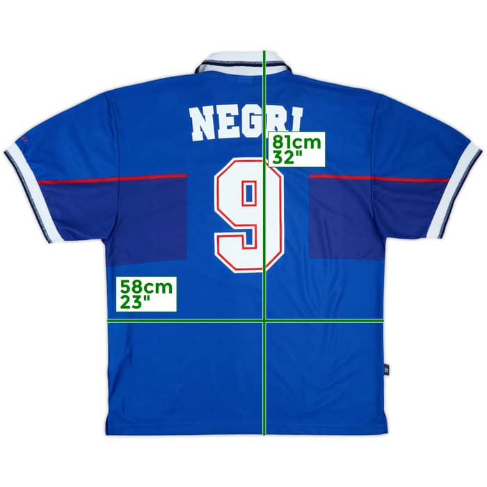 1997-99 Rangers Home Shirt Negri #9 - 9/10 - (XL)