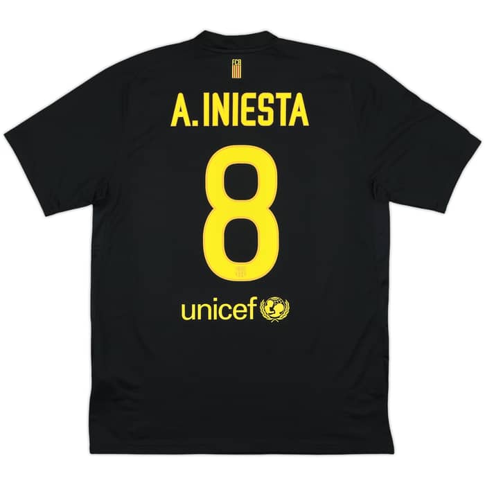 2011-12 Barcelona Away Shirt A.Iniesta #8 - 8/10 - (L)
