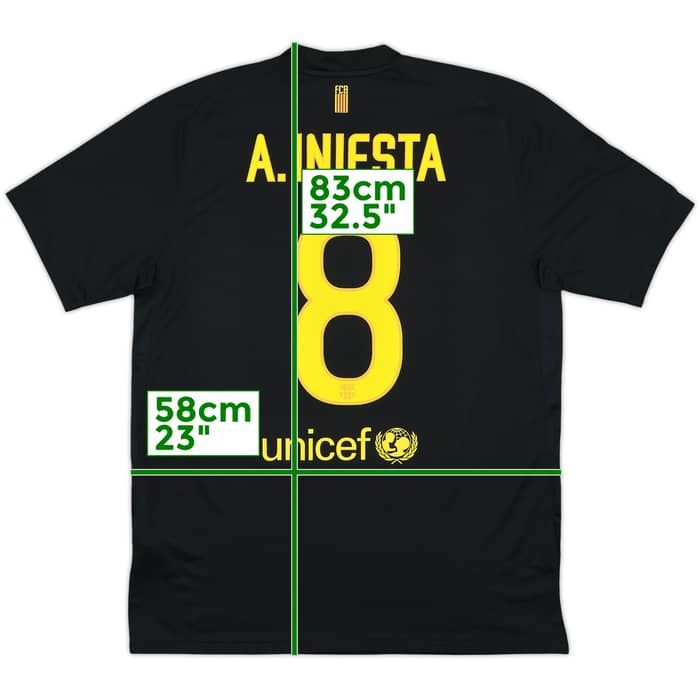 2011-12 Barcelona Away Shirt A.Iniesta #8 - 8/10 - (L)