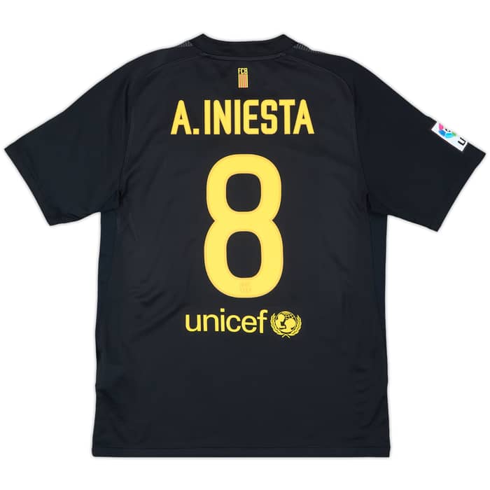 2011-12 Barcelona Away Shirt A.Iniesta #8 - 10/10 - (M)