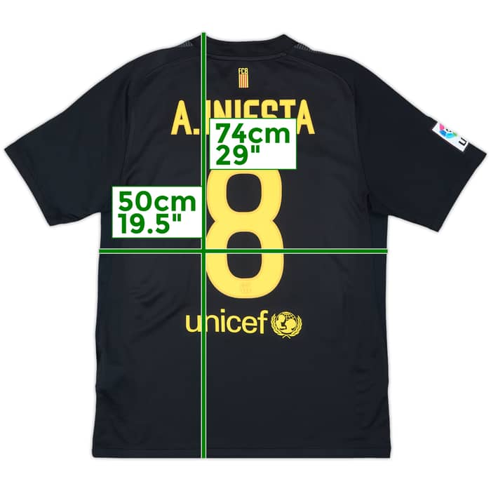 2011-12 Barcelona Away Shirt A.Iniesta #8 - 10/10 - (M)