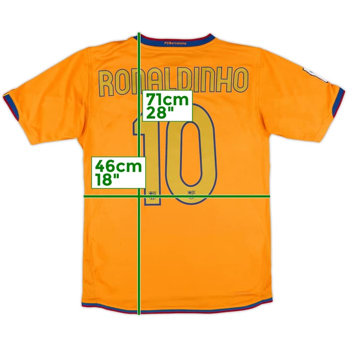 2006-08 Barcelona Away Shirt Ronaldinho #10 - 9/10 - (S)
