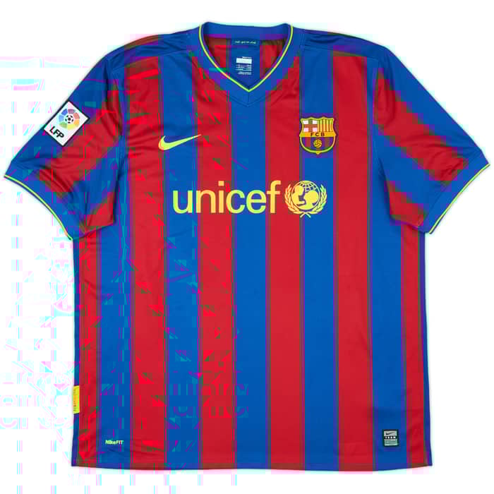 2009-10 Barcelona Home Shirt Ibrahimovic #9 - 10/10 - (XL)