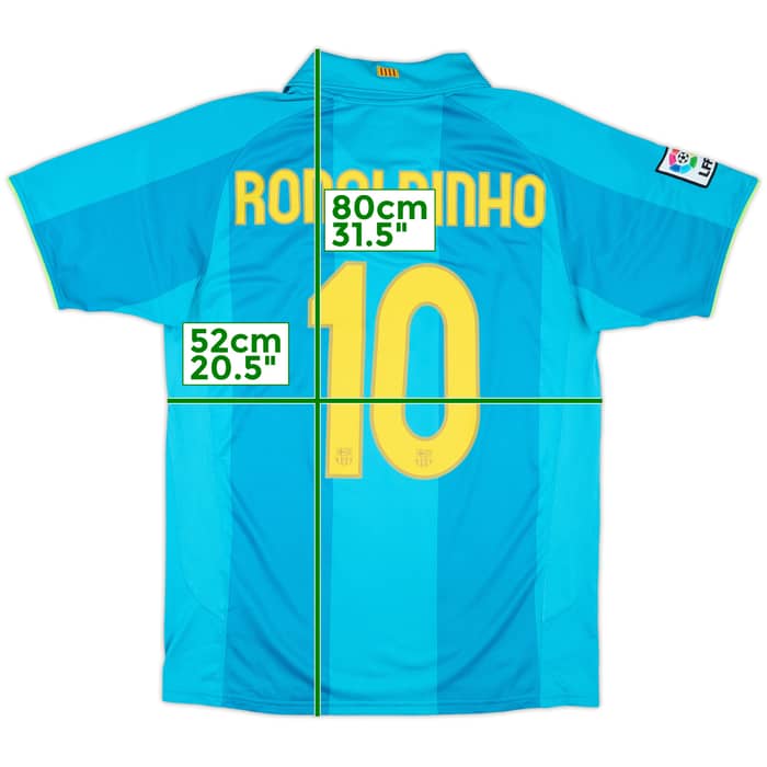 2007-09 Barcelona Away Shirt Ronaldinho #10 - 10/10 - (M)