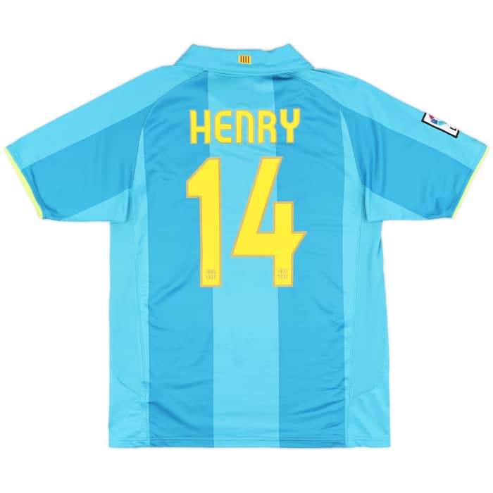 2007-09 Barcelona Away Shirt Henry #14 - 8/10 - (M)