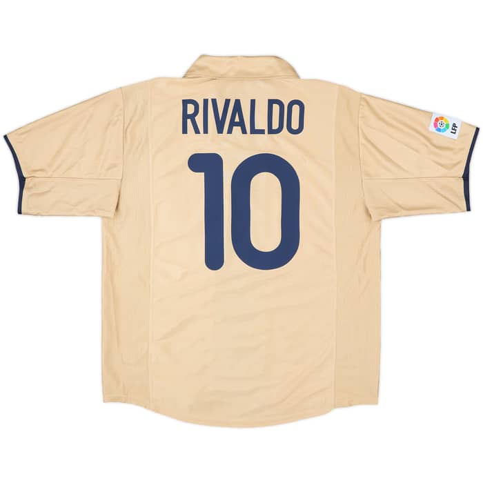 2001-03 Barcelona Away Shirt Rivaldo #10 - 9/10 - (XL)
