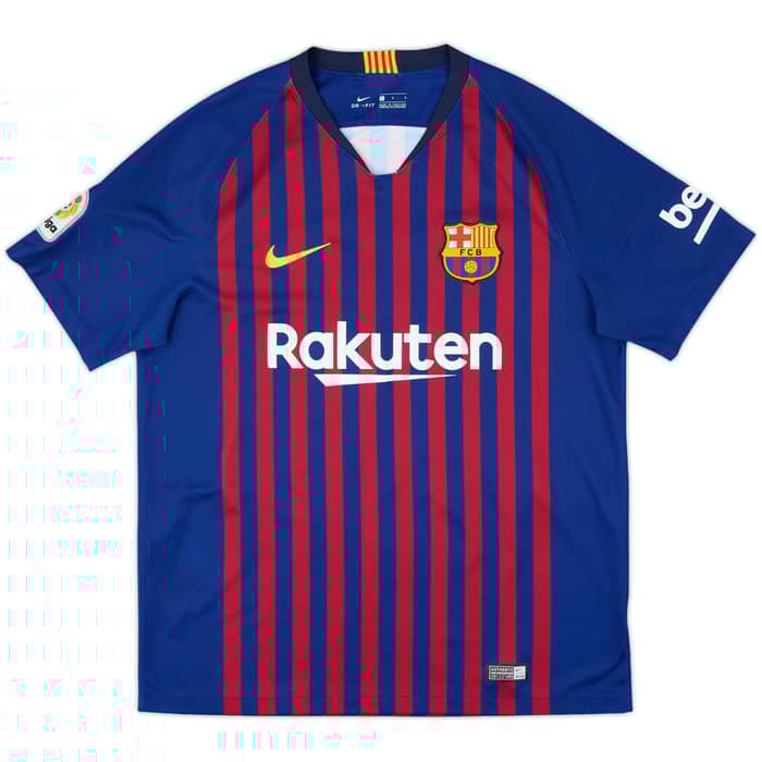 2018-19 Barcelona Home Shirt Messi #10 - 9/10 - (L)