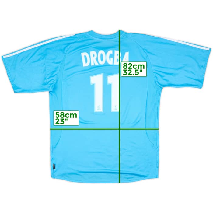 2003-04 Olympique Marseille Away Shirt Drogba #11 - 7/10 - (XL)