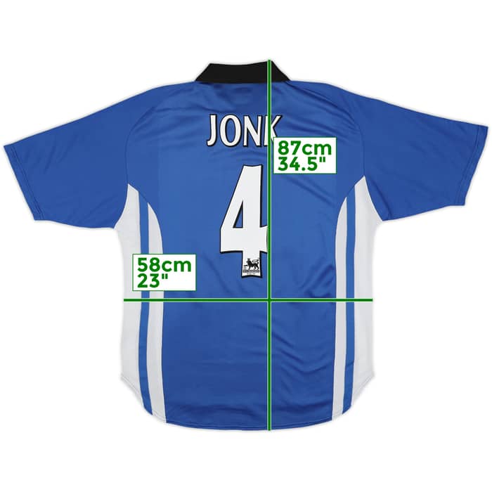 1999-00 Sheffield Wednesday Home Shirt Jonk #4 - 7/10 - (L)