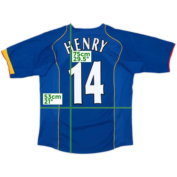 2004-06 Arsenal Away Shirt Henry #14 - 8/10 - (L)