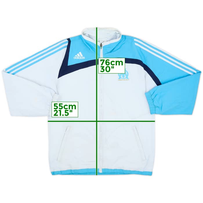 2007-08 Olympique Marseille adidas Track Jacket - 5/10 - (M)