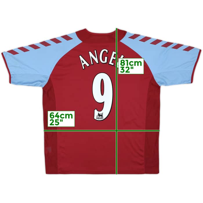 2004-05 Aston Villa Home Shirt Angel #9 - 8/10 - (L)