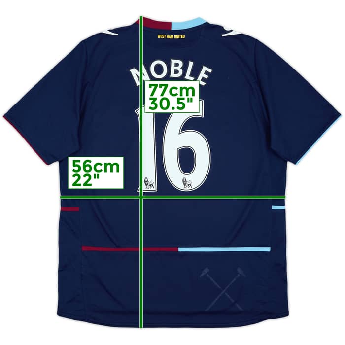 2012-13 West Ham Away Shirt Noble #16 - 8/10 - (L)