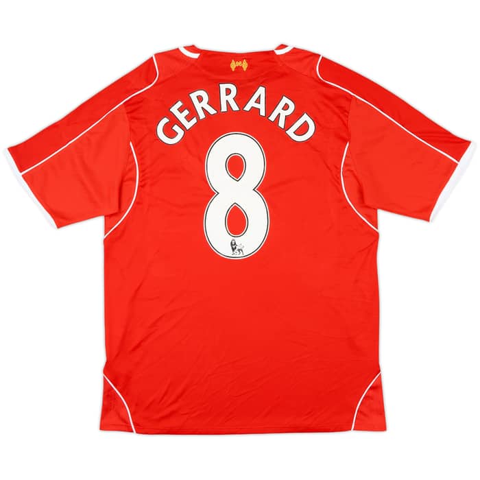 2014-15 Liverpool Home Shirt Gerrard #8 - 7/10 - (L)