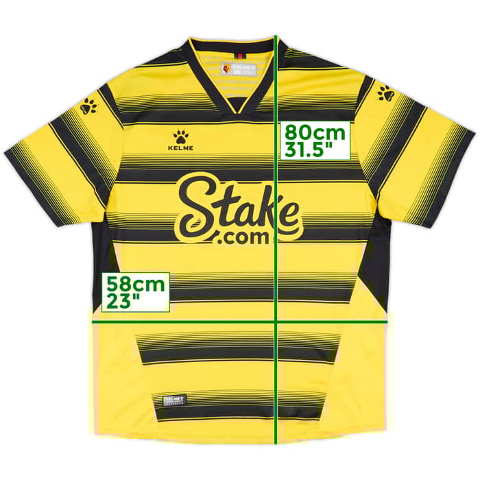 2021-22 Watford Home Shirt - 9/10 - (XL)