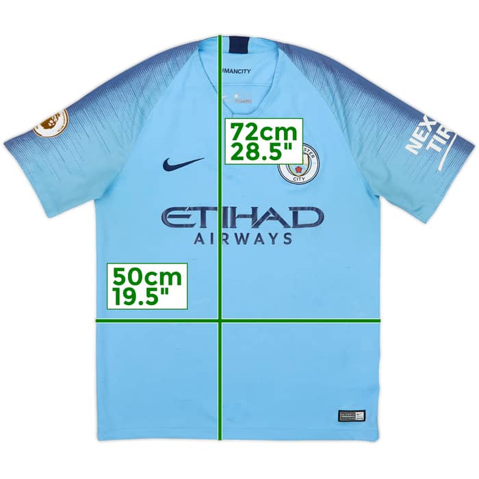 2018-19 Manchester City Home Shirt - 5/10 - (M)