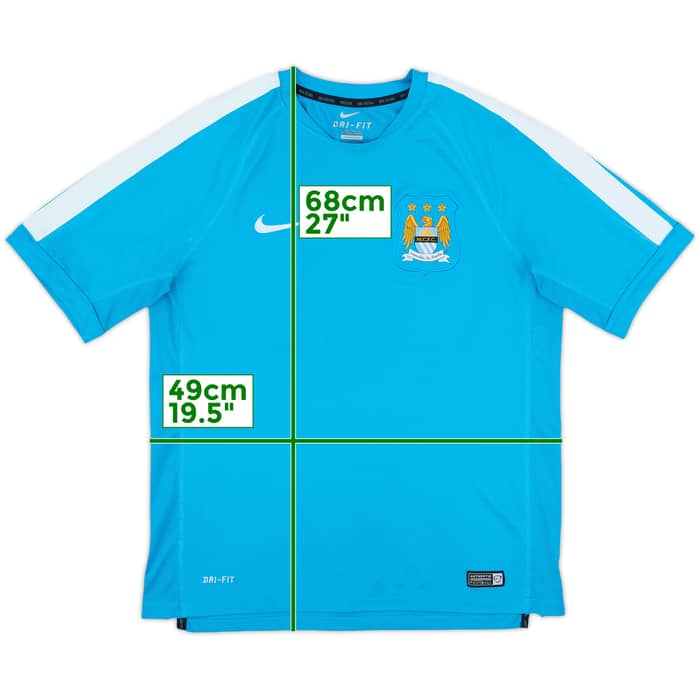 2014-15 Manchester City Nike Training Shirt - 9/10 - (M)