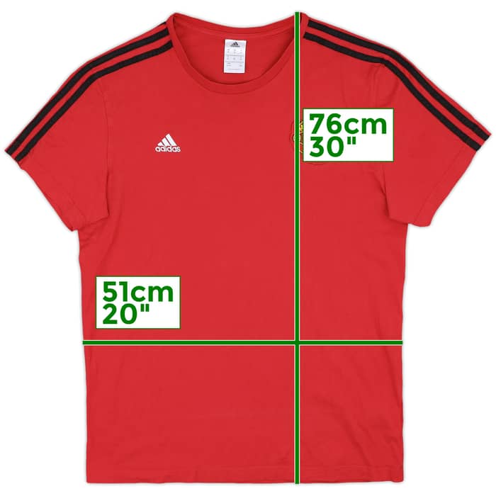 2017-18 Manchester United adidas Cotton Tee - 10/10 - (Women's XL)