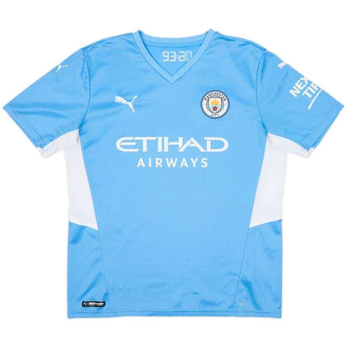 2021-22 Manchester City Home Shirt De Bruyne #17 - 8/10 - (L)