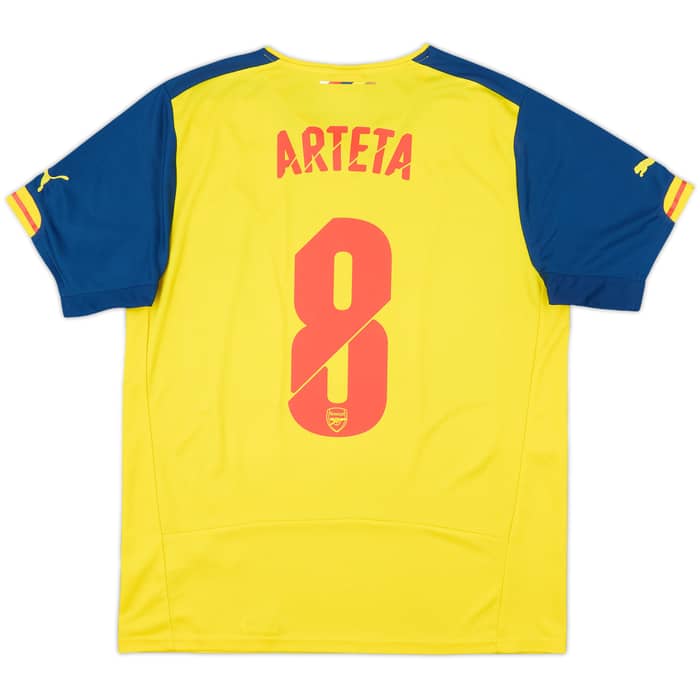 2014-15 Arsenal Away Shirt Arteta #8 - 6/10 - (L)