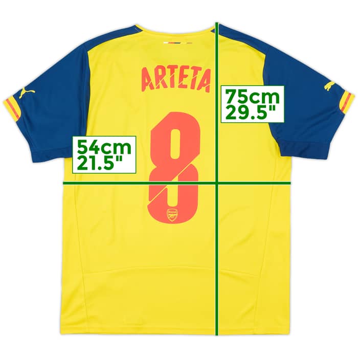 2014-15 Arsenal Away Shirt Arteta #8 - 6/10 - (L)
