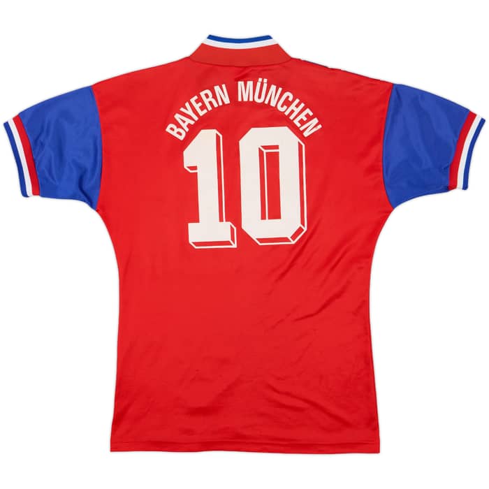 1993-95 Bayern Munich Home Shirt #10 - 7/10 - (S)