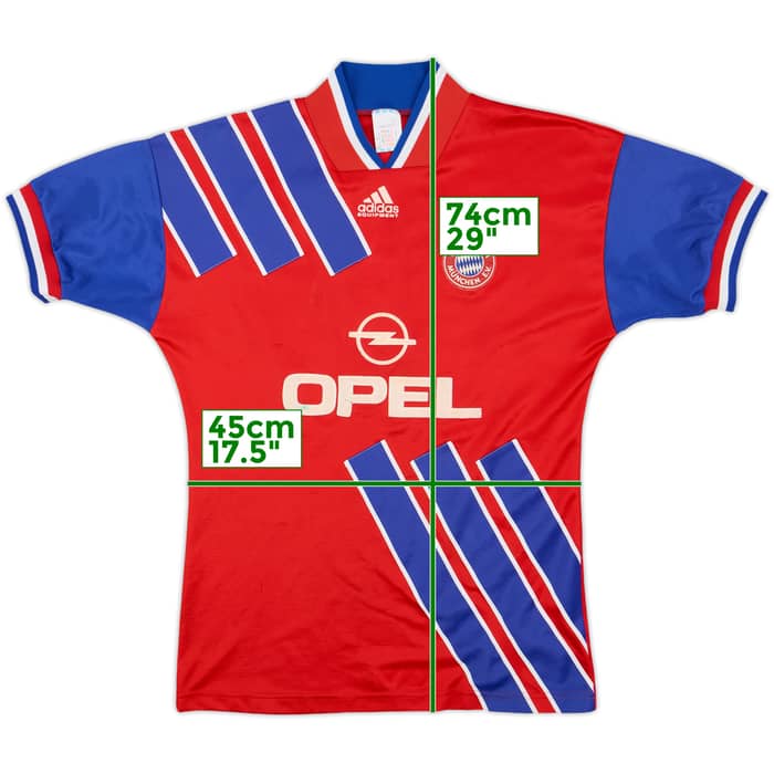 1993-95 Bayern Munich Home Shirt #10 - 7/10 - (S)