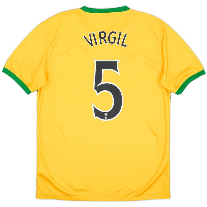 2013-14 Celtic Away Shirt Virgil #5 - 9/10 - (M)