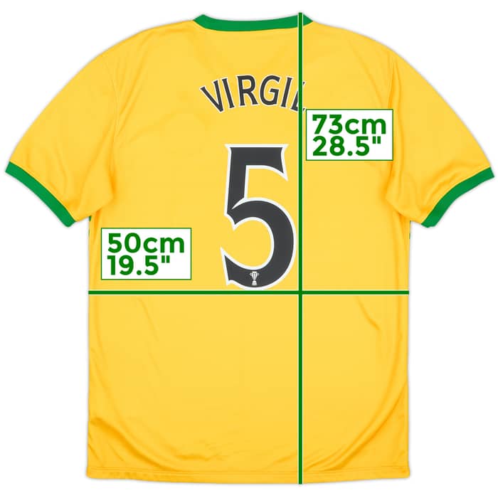 2013-14 Celtic Away Shirt Virgil #5 - 9/10 - (M)