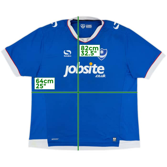 2016-17 Portsmouth Home Shirt - 5/10 - (XXL)