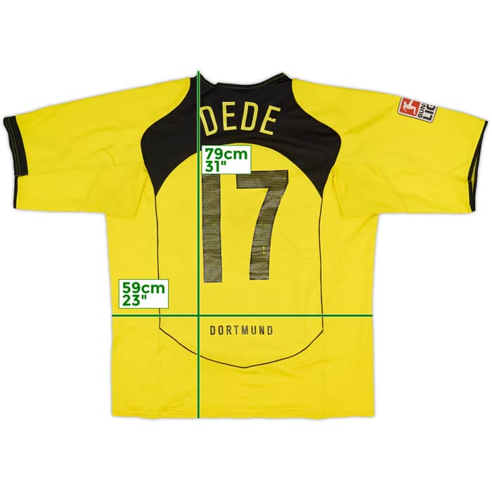 2004-05 Borussia Dortmund Home Shirt Dede #17 - 6/10 - (XL)