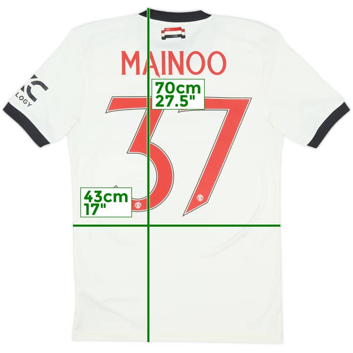 2024-25 Manchester United Third Shirt Mainoo #37 - 10/10 - (S)