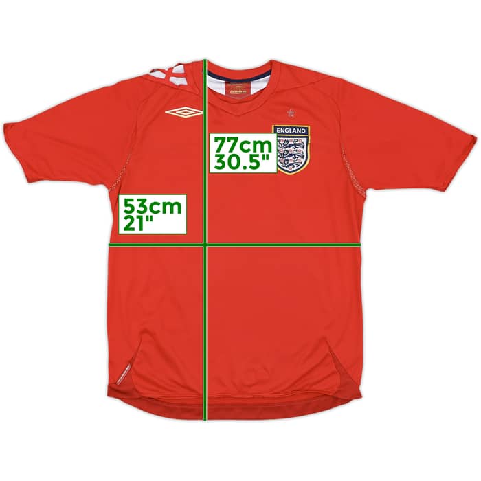 2006-08 England Away Shirt - 5/10 - (M)