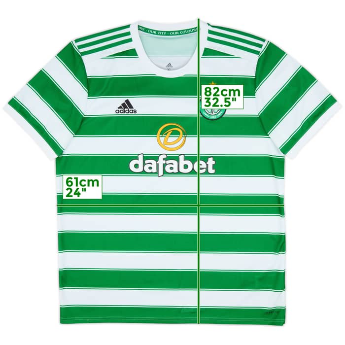 2021-22 Celtic Home Shirt - 10/10 - (XL)
