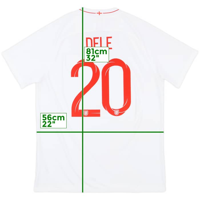 2018-19 England Home Shirt Dele #20 - 8/10 - (XL)