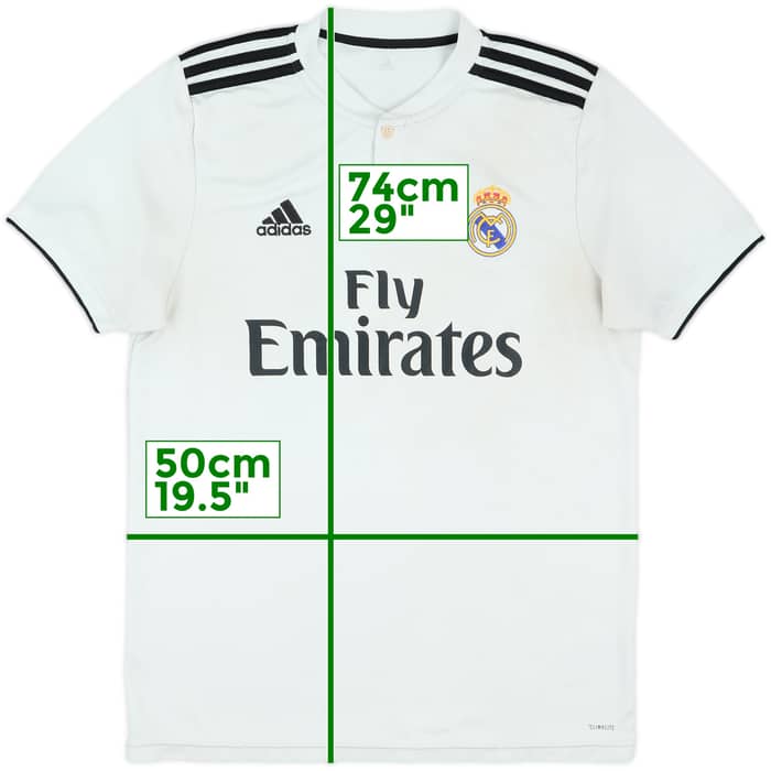 2018-19 Real Madrid Home Shirt - 4/10 - (M)