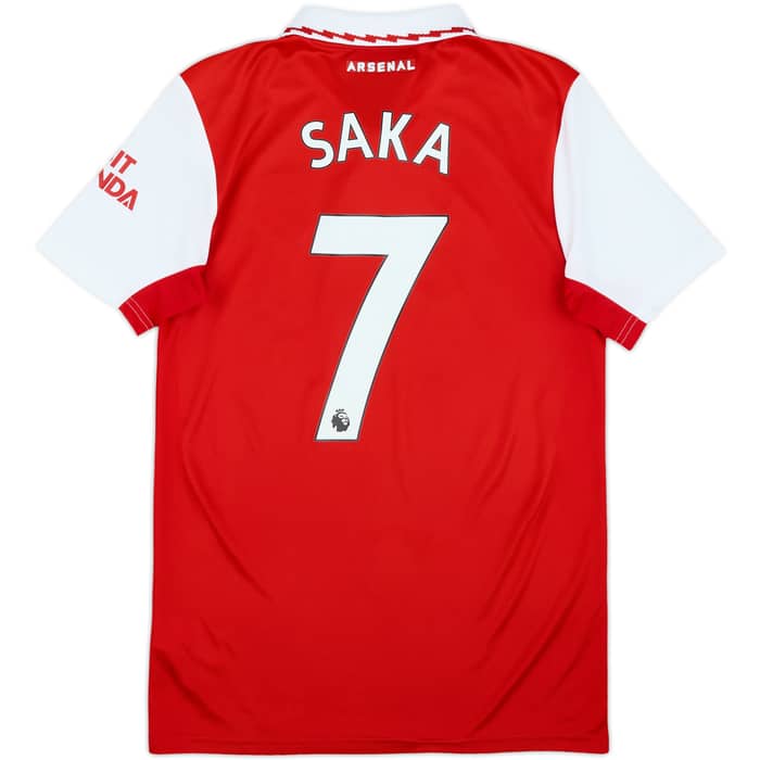 2022-23 Arsenal Home Shirt Saka #7 - 9/10 - (S)