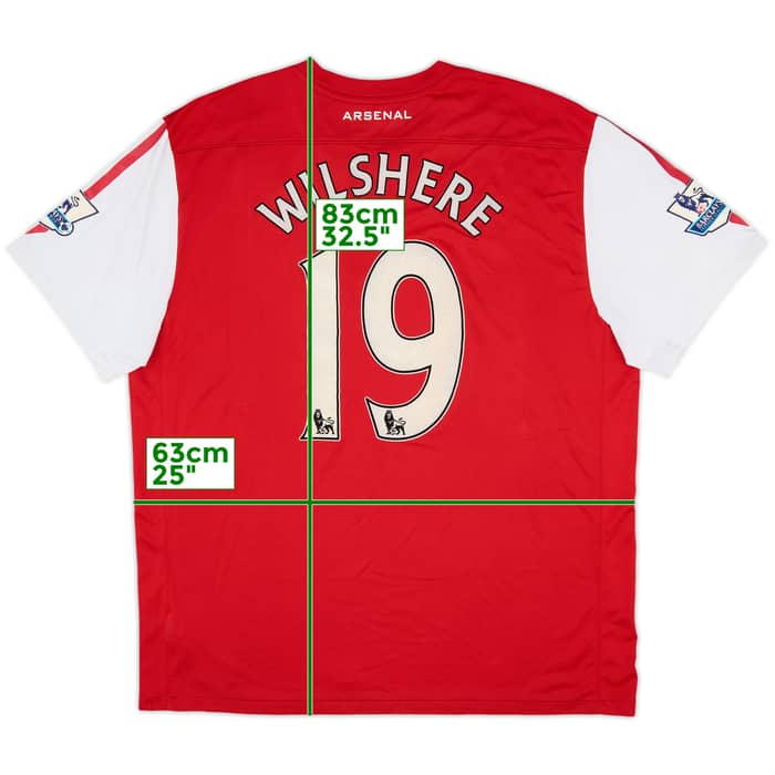 2011-12 Arsenal Home Shirt Wilshere #19 - 6/10 - (XXL)