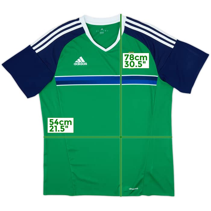 2016-17 Northern Ireland Home Shirt - 9/10 - (L)