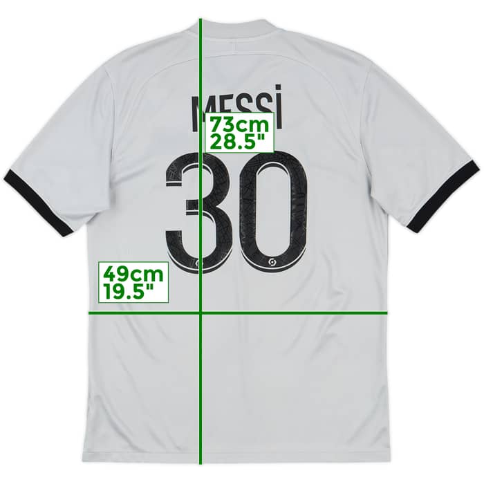 2022-23 Paris Saint-Germain Away Shirt Messi #30 - 9/10 - (M)