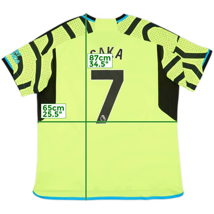 2023-24 Arsenal Away Shirt Saka #7 - 9/10 - (XXL)