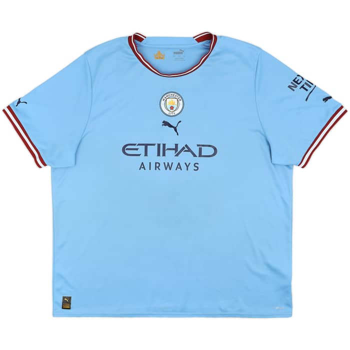 2022-23 Manchester City Home Shirt De Bruyne #17 - 8/10 - (3XL)