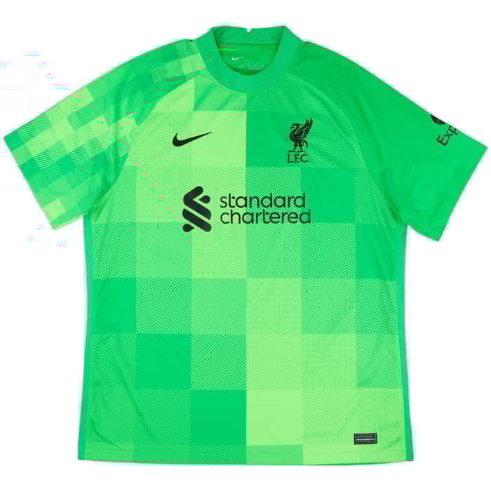 2021-22 Liverpool GK S/S Shirt A.Becker #1 - 9/10 - (XL)