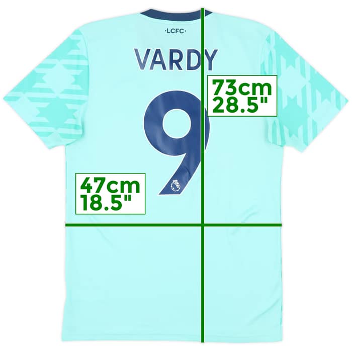 2021-22 Leicester City Away Shirt Vardy #9 - 9/10 - (S)