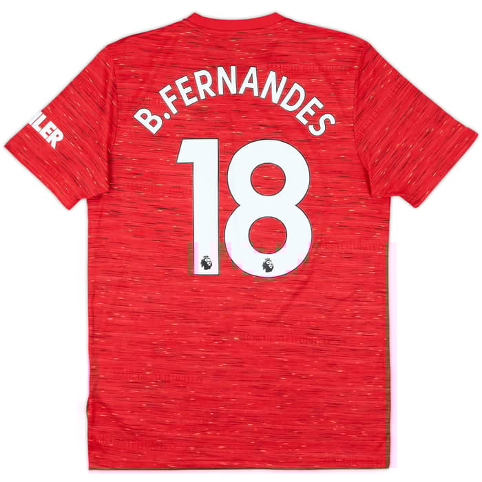 2020-21 Manchester United Home Shirt B.Fernandes #18 - 9/10 - (M)