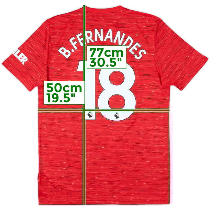 2020-21 Manchester United Home Shirt B.Fernandes #18 - 9/10 - (M)