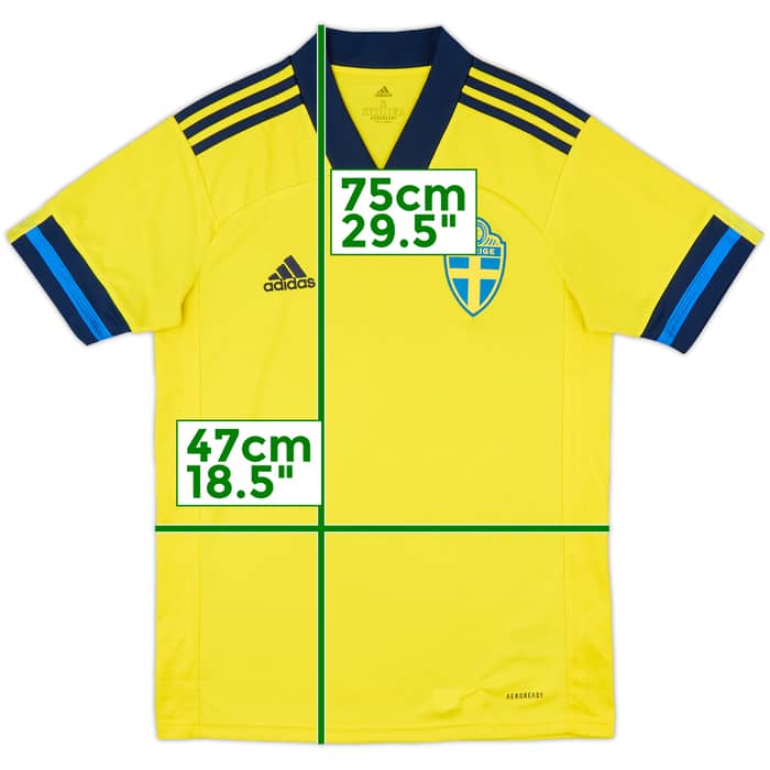2020-21 Sweden Home Shirt - 9/10 - (S)
